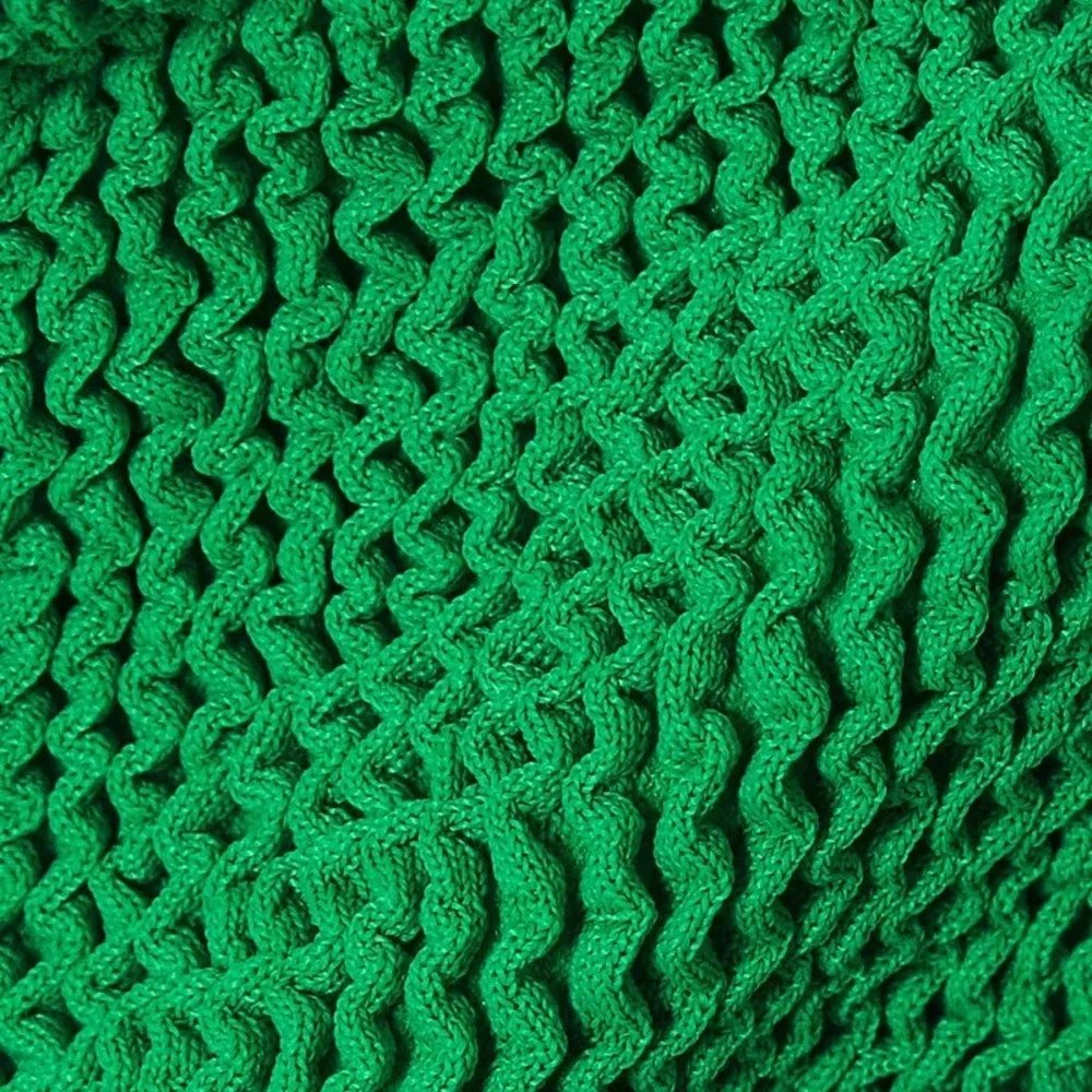 New Hunza G Bikini SET Emerald Green Gigi Crinkle Stretch Swimsuit Lime Jungle
